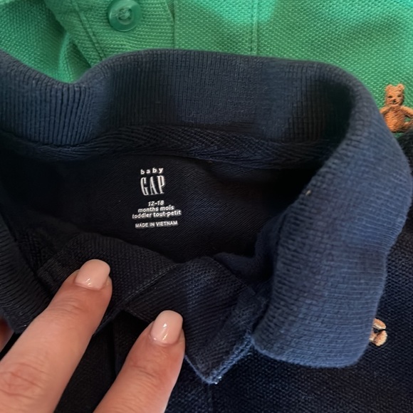 Lime green, green and blue Gap polos! - Picture 2 of 2